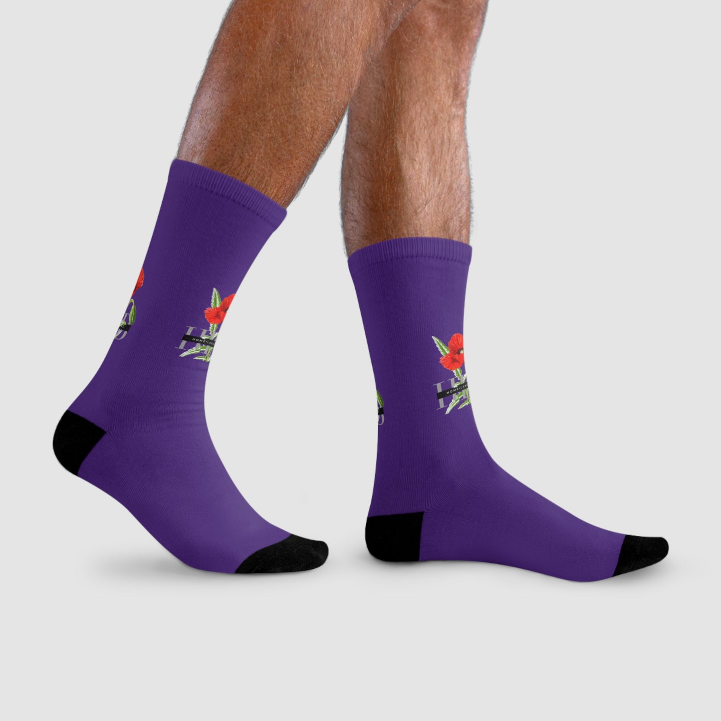 HLB EazII Rose Crew Socks