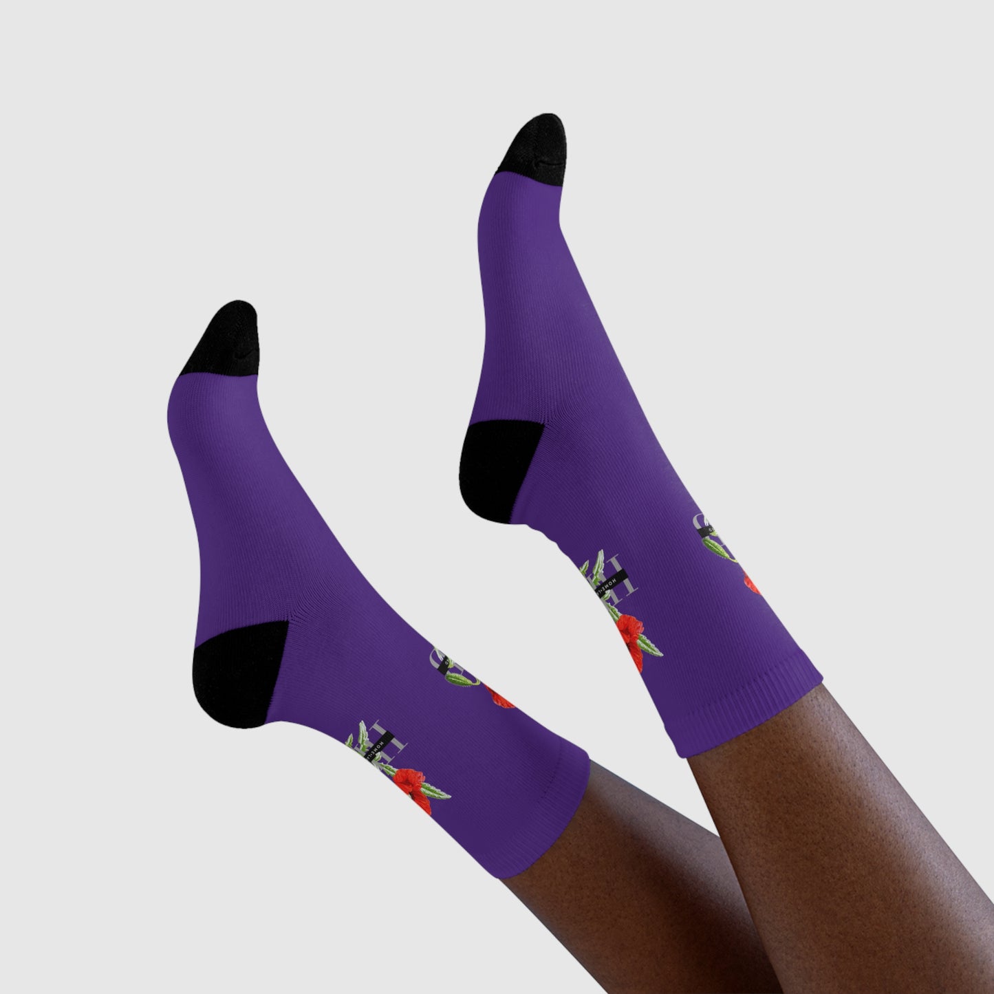HLB EazII Rose Crew Socks
