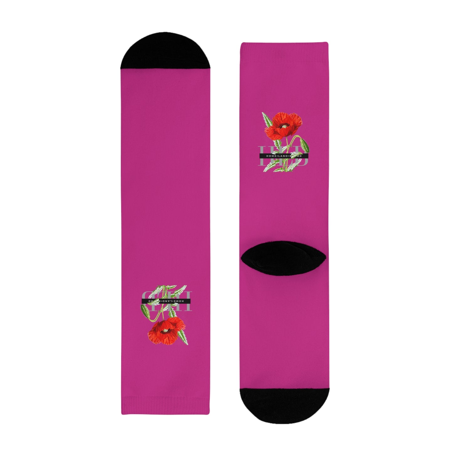 HLB EazII Rose Crew Socks