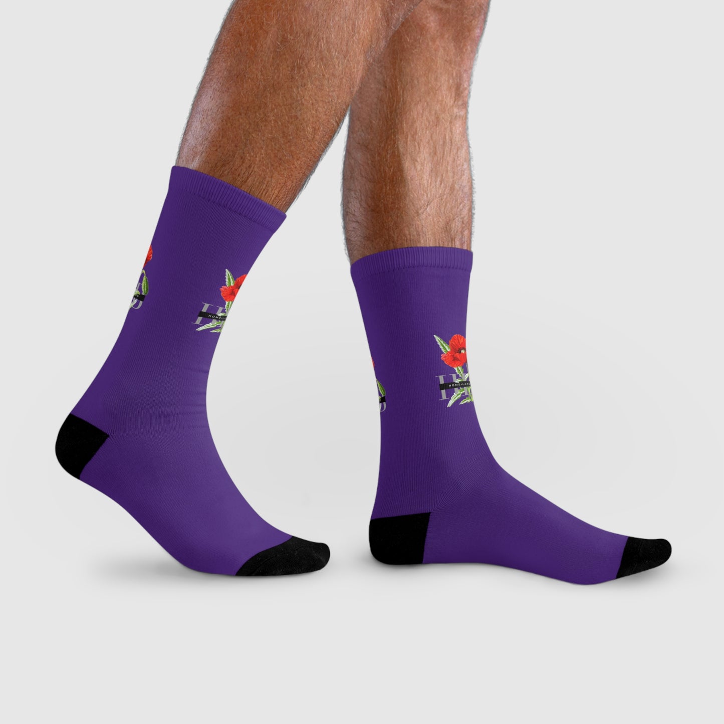 HLB EazII Rose Crew Socks