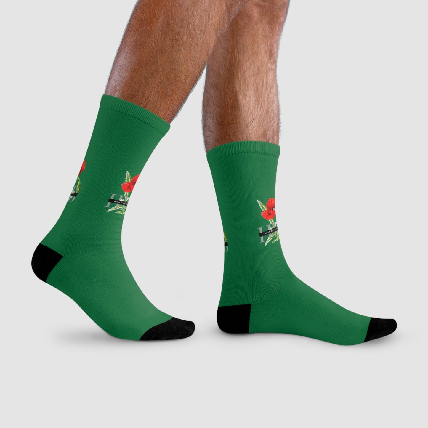 HLB EazII Rose Crew Socks
