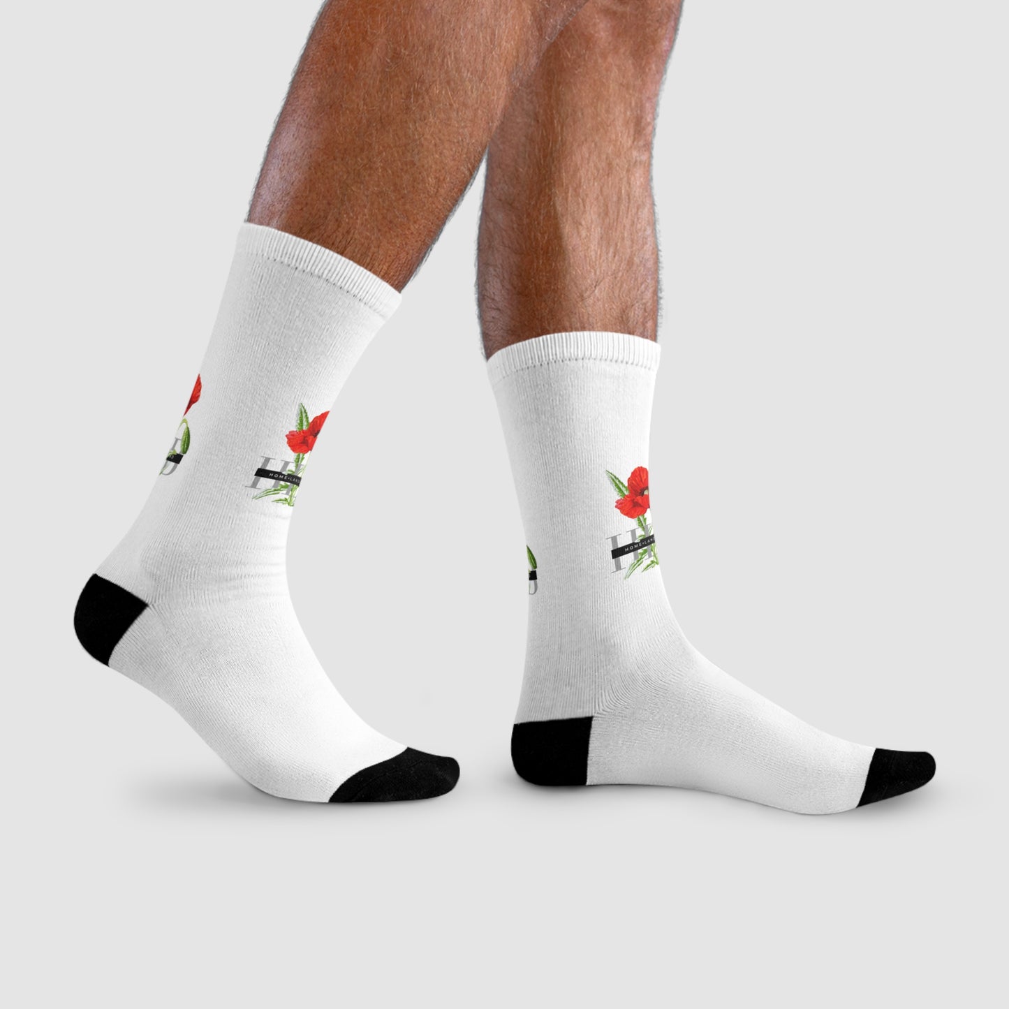HLB EazII Rose Crew Socks