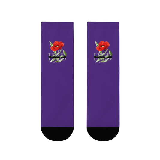 HLB EazII Rose Crew Socks