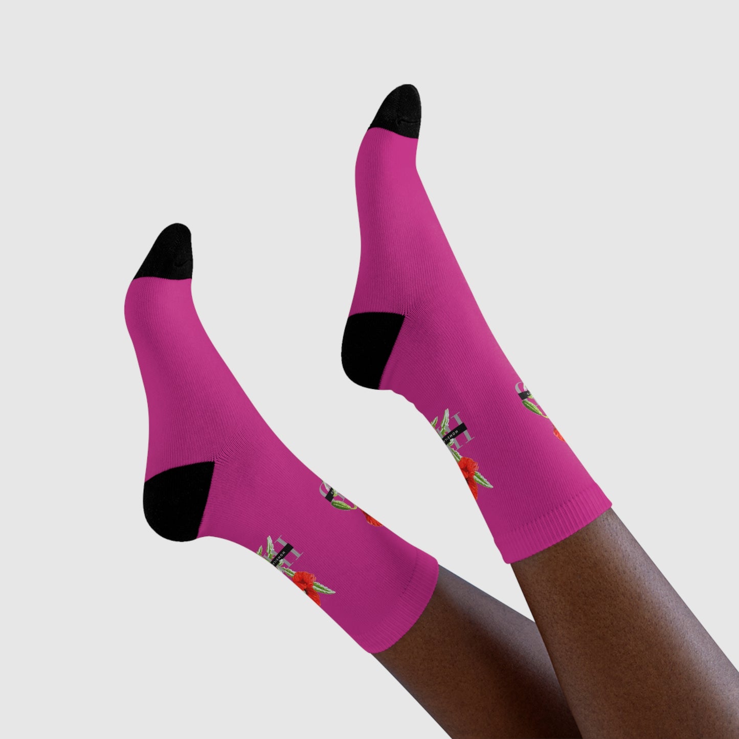 HLB EazII Rose Crew Socks