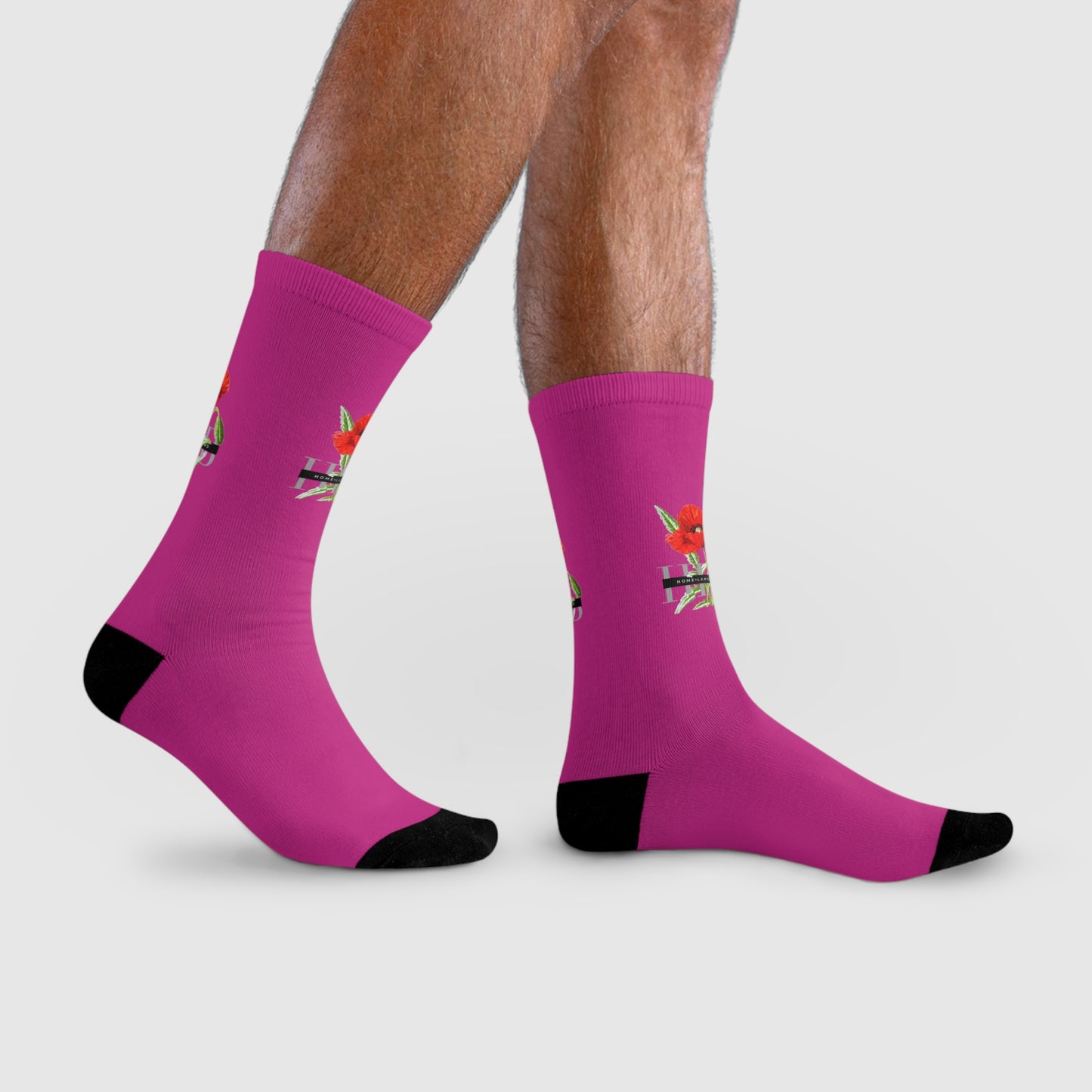 HLB EazII Rose Crew Socks