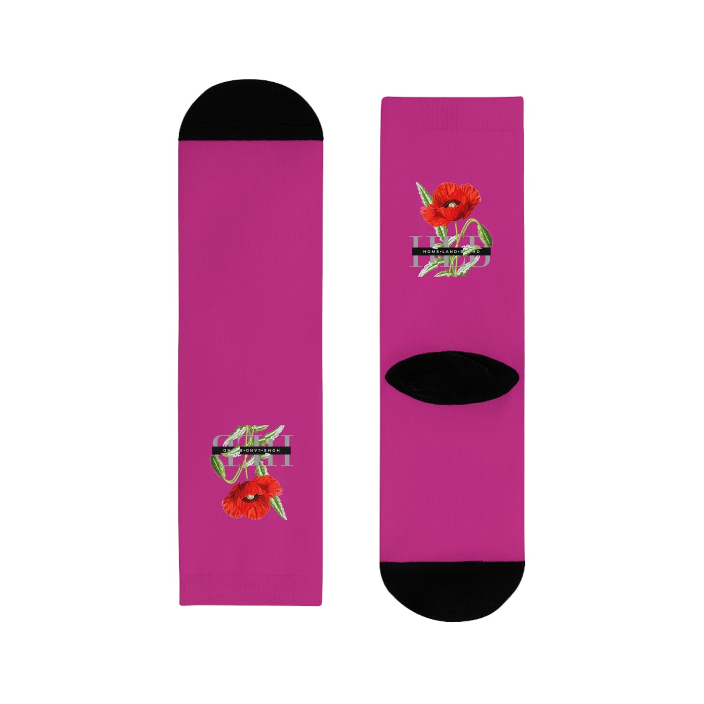 HLB EazII Rose Crew Socks