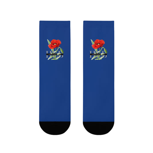 HLB Luxe Rose Crew Socks