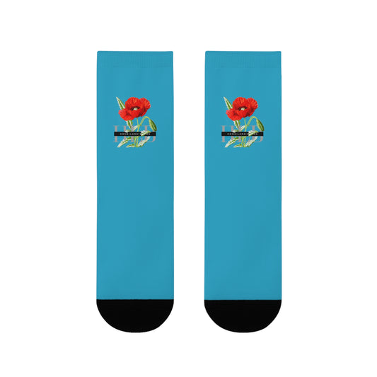 HLB Luxe Rose Crew Socks