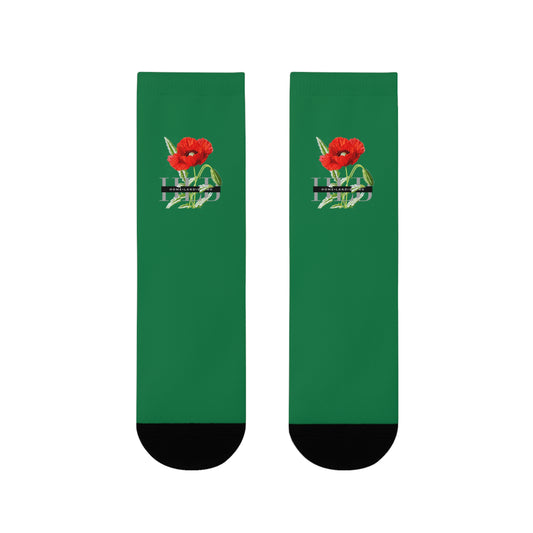HLB EazII Rose Crew Socks