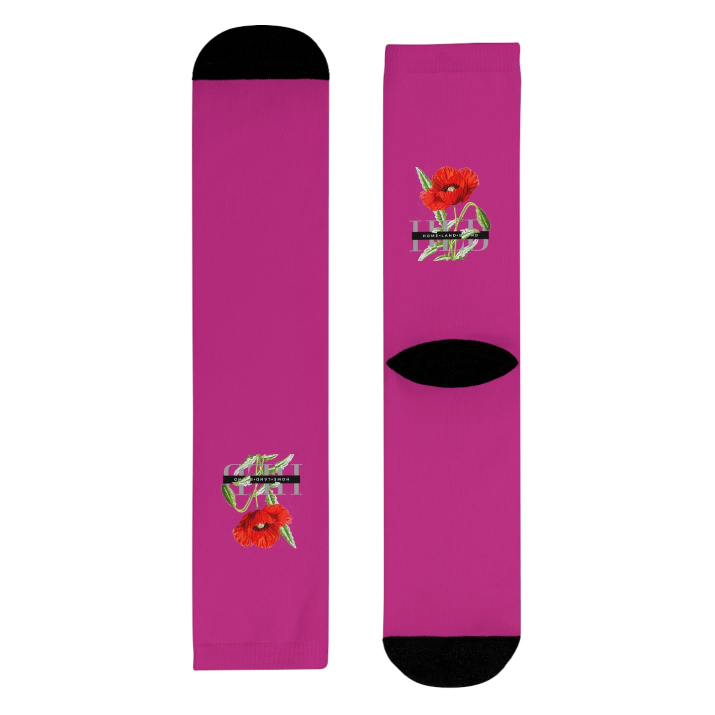 HLB EazII Rose Crew Socks