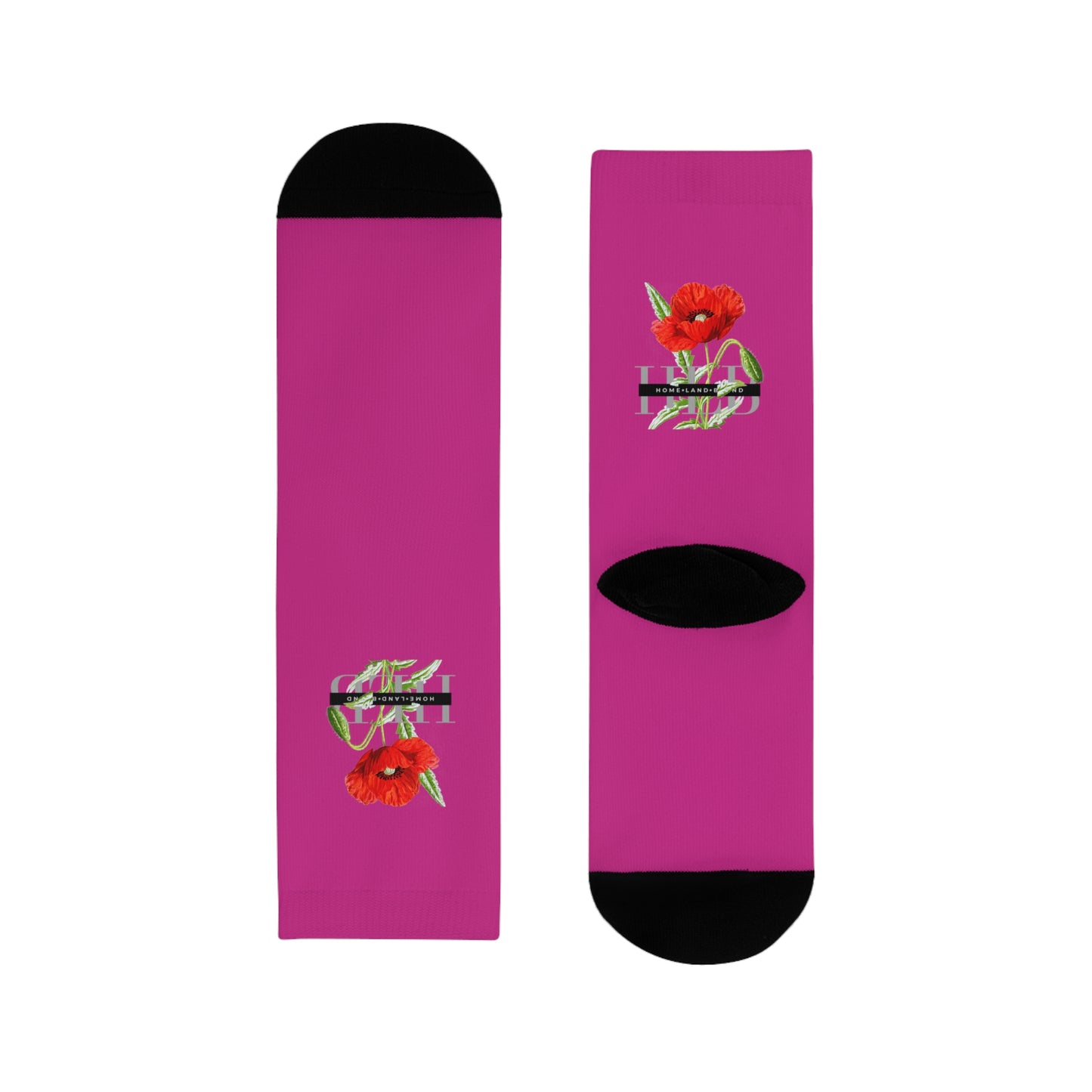 HLB EazII Rose Crew Socks