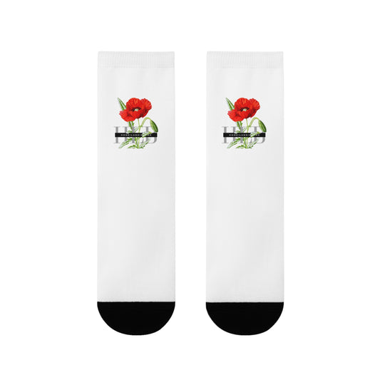 HLB EazII Rose Crew Socks