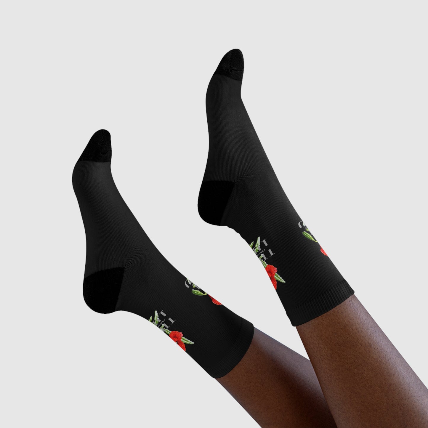HLB EazII Rose Crew Socks