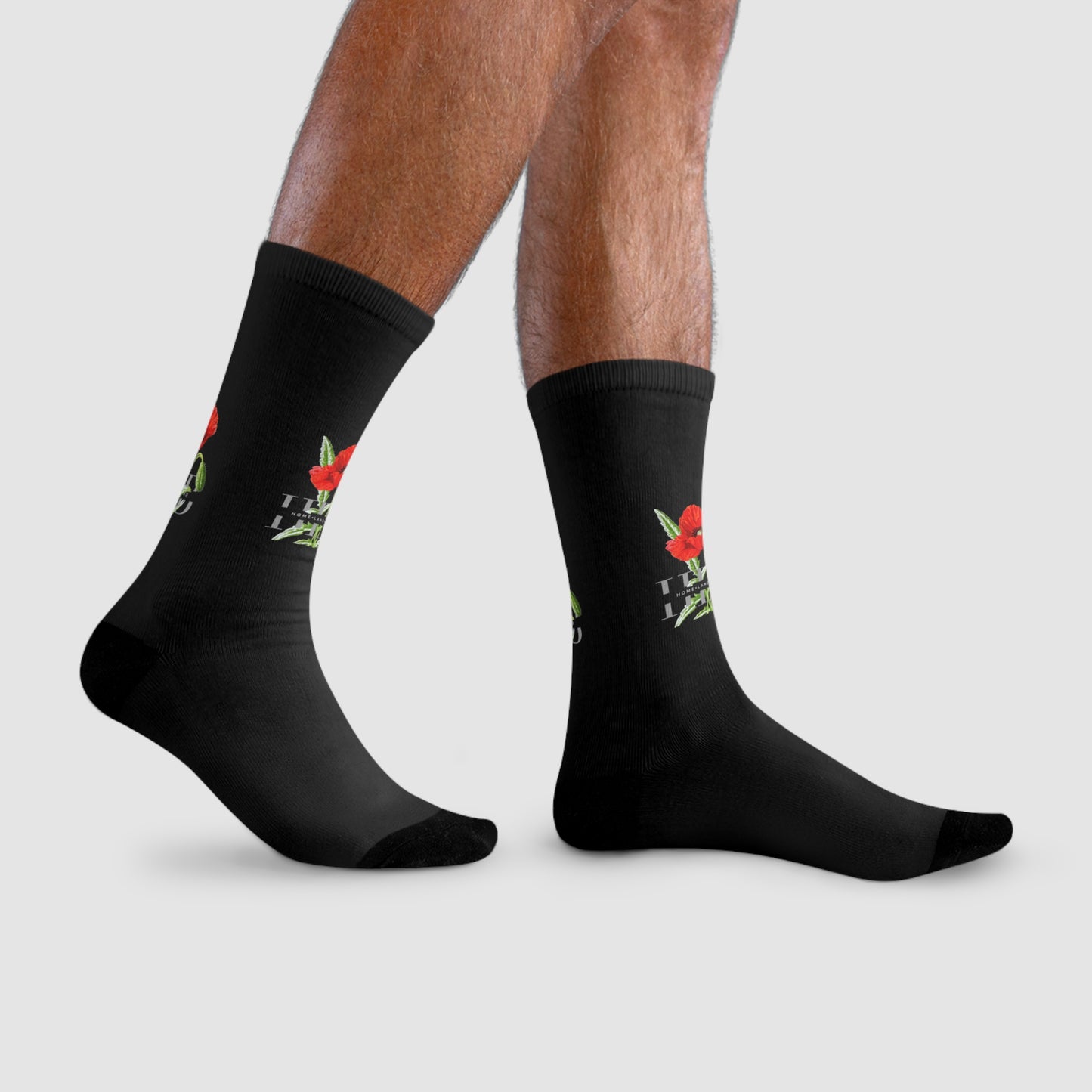 HLB EazII Rose Crew Socks