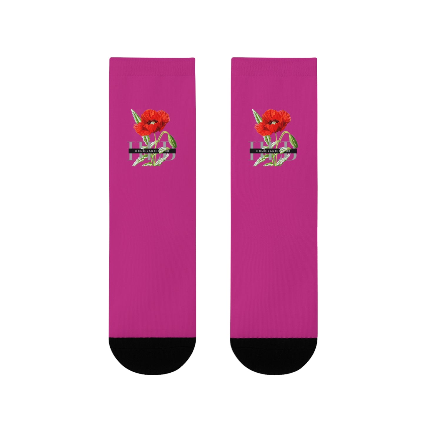 HLB EazII Rose Crew Socks