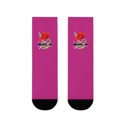 HLB EazII Rose Crew Socks